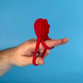 Passion flowerRose vibrating cock ring
